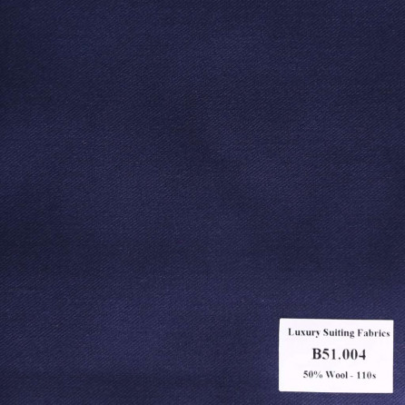 [ Hết hàng ] B51.004 Kevinlli V2 - Vải Suit 50% Wool - Xanh Dương Trơn